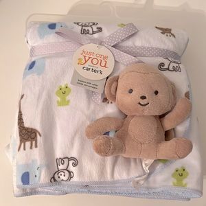 🆕 Carter’s Baby blanket with rattle